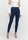 Mango Jeans skinny tiro alto - Azul oscuro