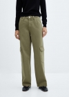 Mango Jeans wideleg cargo - Khaki