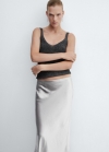 Mango Top punto lúrex - Negro