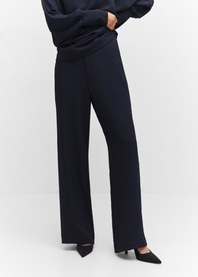 Mango Pantalón jogger bolsillos - Azul marino
