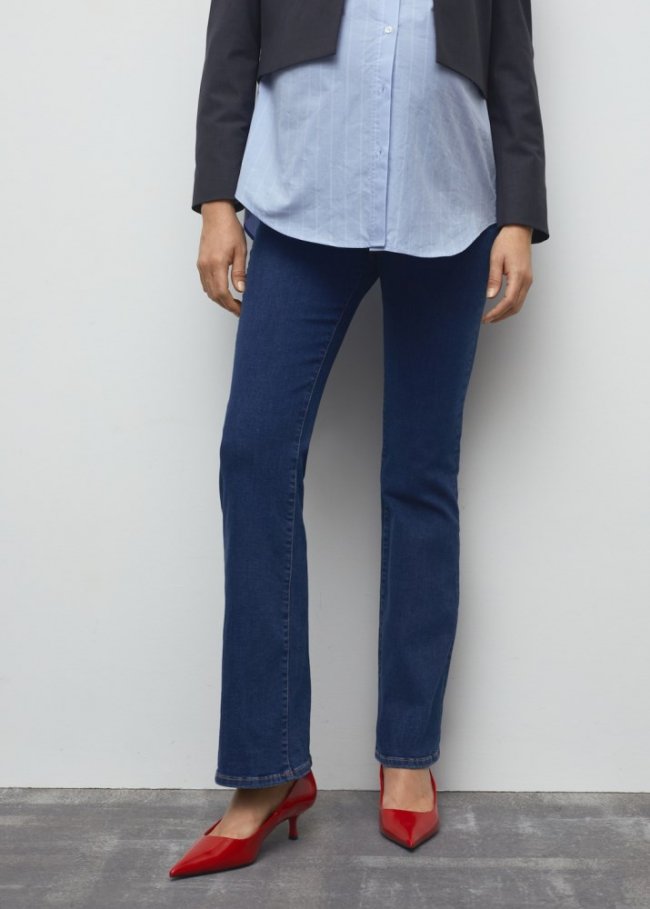 Mango Jeans flare premamá - Azul oscuro