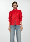 Mango Camisa 100% lino - Rojo coral