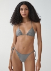 Mango Braguita bikini metalizada - Gris