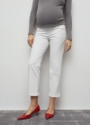 Mango Jeans rectos premamá - Blanco