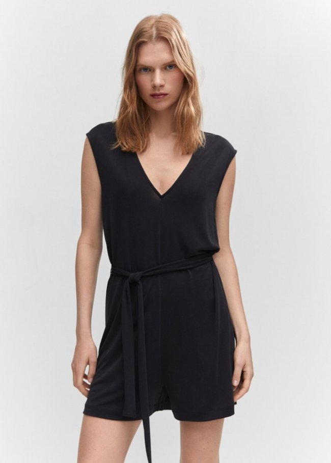 Mango Mono modal lazo - Negro