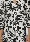 Mango Camisa estampada lazo - Negro