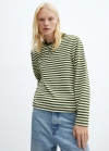 Mango Sudadera rayas - Verde