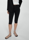 Mango Jeans slim capri - Denim negro