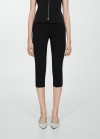Mango Leggings capri - Negro