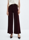 Mango Pantalón culotte pana - Vino