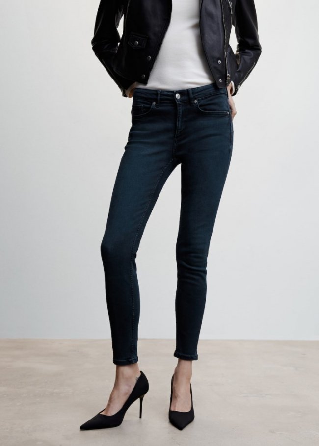 Mango Jeans skinny push-up - Azul oscuro intenso