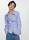Mango Camisa rayas lazo - Blanco roto