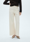 Mango Jeans culotte tiro medio - Arena
