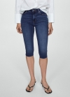 Mango Jeans slim capri - Azul oscuro