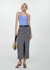 Mango Top punto tirantes - Azul celeste