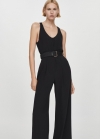 Mango Mono largo cinturón - Negro