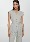 Mango Mono lazo 100% algodón - Gris claro vigoré