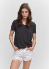 Mango Camiseta manga corta - Gris oscuro vigoré