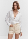 Mango Shorts vaqueros bolsillos - Arena