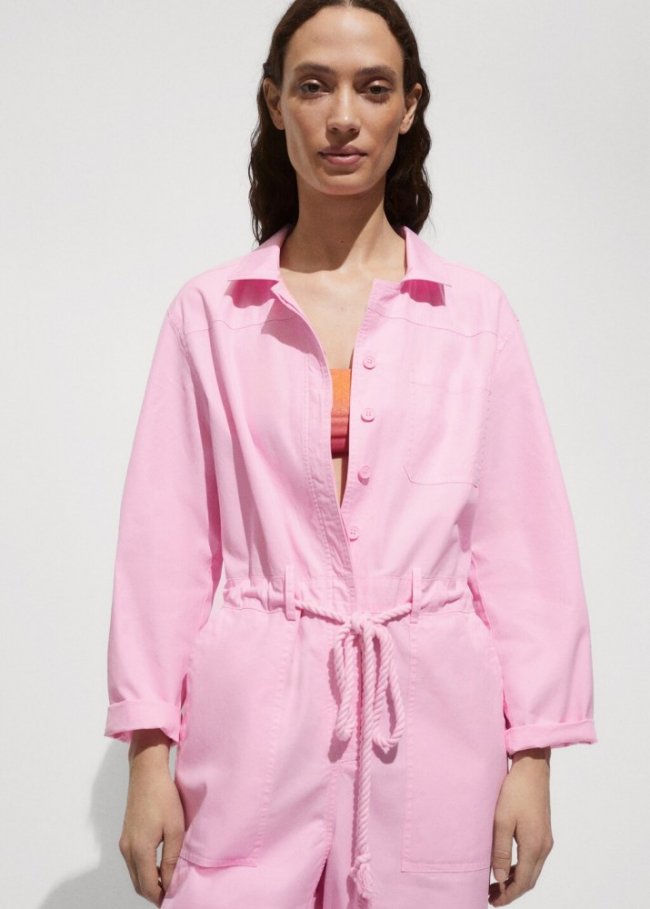 Mango Mono largo cordón - Rosa