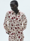 Mango Camisa estampado floral - Blanco roto
