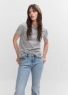Mango Camiseta 100% algodón - Gris medio vigoré