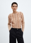 Mango Jersey crop volantes - Rosa