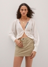 Mango Minifalda bolsillos - Khaki