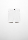Mango Bermudas estilo chino - Blanco