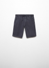 Mango Bermudas cintura elástica - Azul marino oscuro