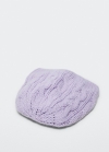 Mango Gorro punto trenzado - Morado claro/pastel