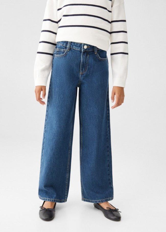 Mango Jeans wideleg - Azul oscuro