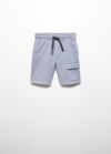 Mango Bermudas algodón cargo - Azul