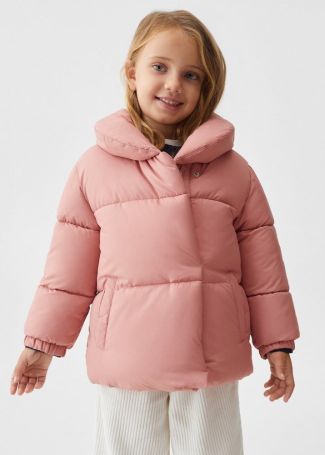 Mango Anorak acolchado - Rosa
