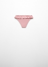 Mango Braguita bikini volantes - Rosa palo
