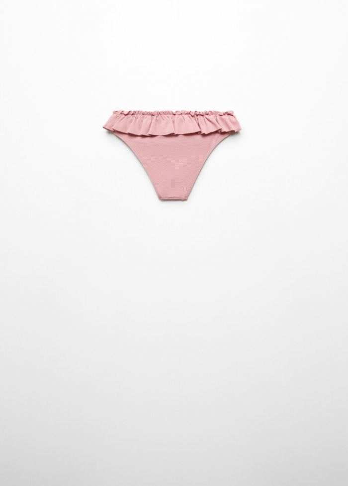 Mango Braguita bikini volantes - Rosa palo