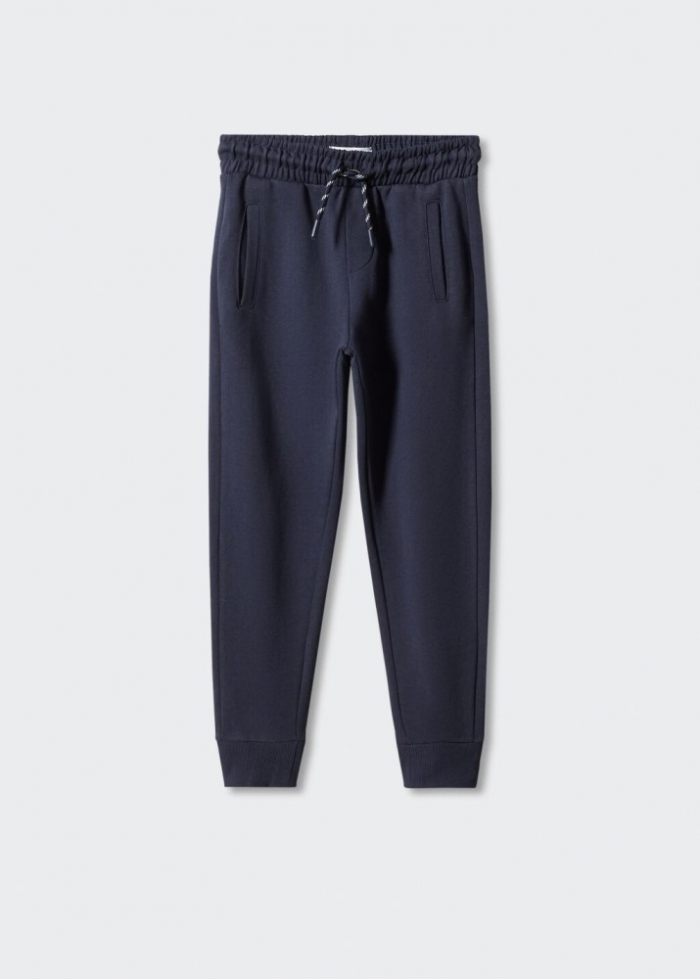 Mango Pantalón jogger cordón - Azul marino oscuro
