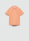 Mango Polo 100% algodón - Naranja pastel
