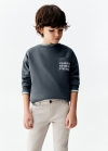 Mango Pantalón chino algodón - Gris hielo