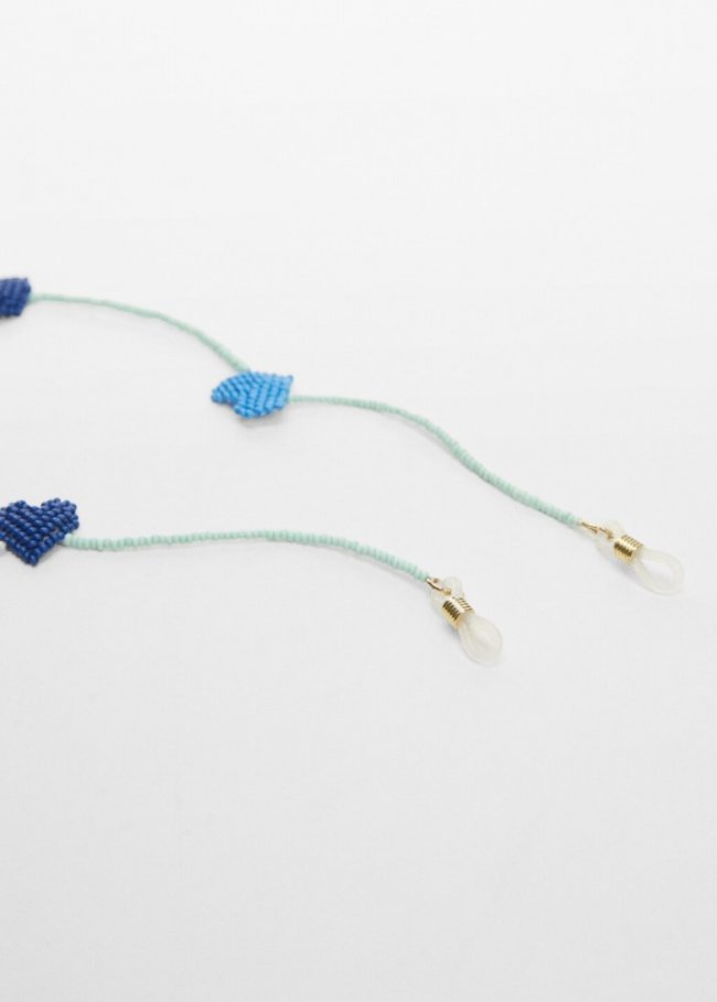 Mango Cadena gafas corazones - Azul