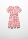 Mango Vestido estampado floral - Rojo
