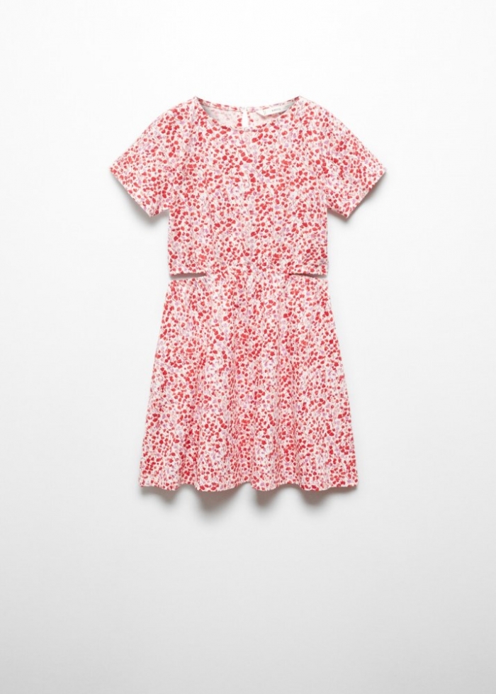 Mango Vestido estampado floral - Rojo