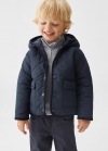Mango Anorak acolchado rombos - Azul marino
