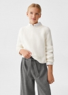 Mango Pantalón pata de gallo - Negro