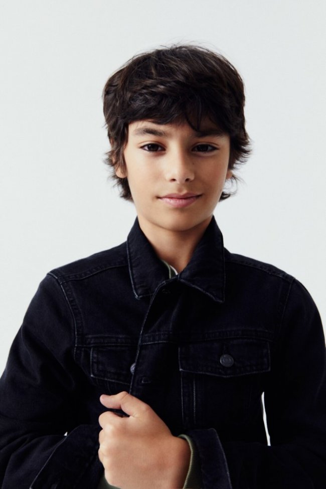 Mango Chaqueta vaquera bolsillos - Denim negro