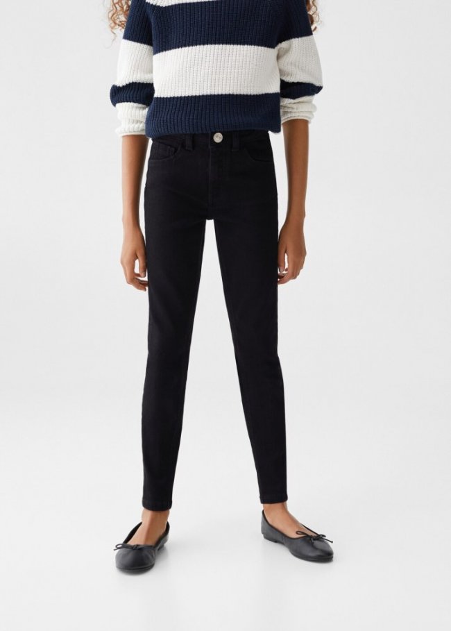 Mango Jeans skinny - Denim negro