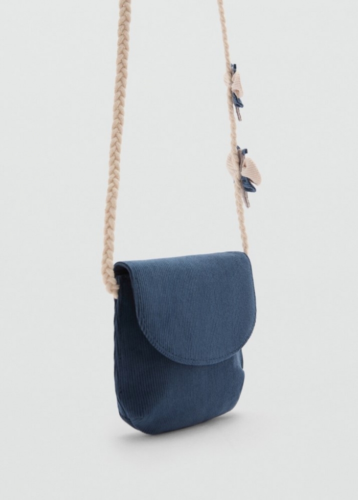 Mango Mini bolso pana - Verde agua