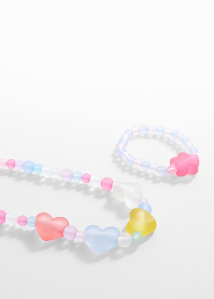 Mango Set collar y pulsera - Lila