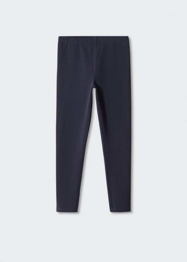 Mango Leggings algodón - Azul marino oscuro