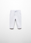 Mango Pantalón jogger algodón - Azul celeste